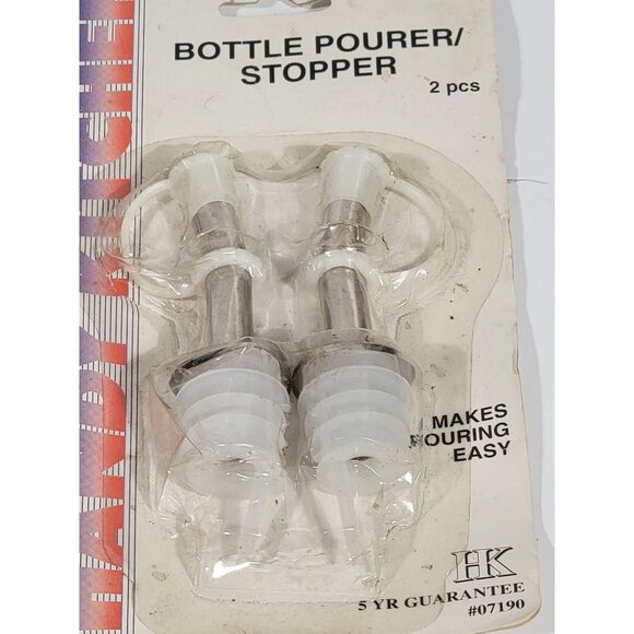 8pc Liquor Spirit Pourer Flow Wine Bottle Pour Spout Stopper Stainless Steel - Picture 8 of 9